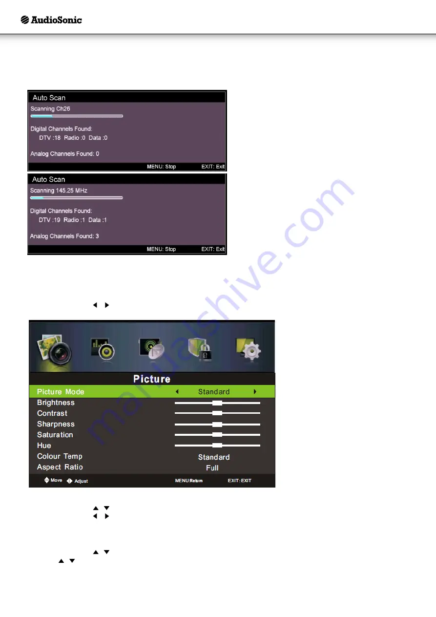 AudioSonic LE-247844 Instruction Manual Download Page 54