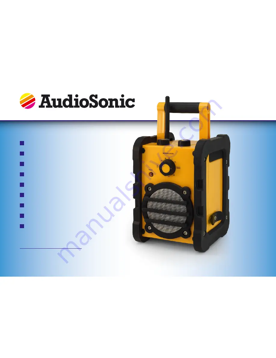 AudioSonic RD-1560 Скачать руководство пользователя страница 1