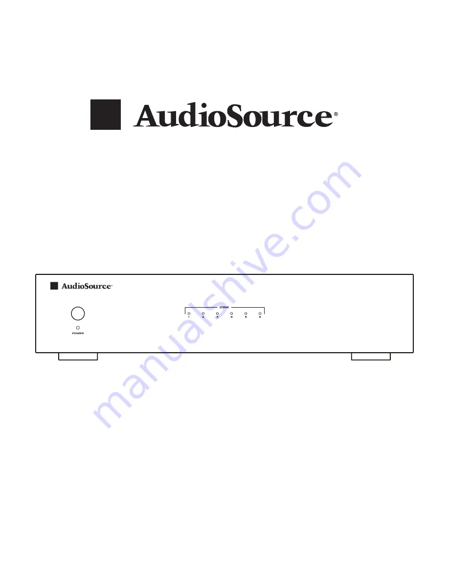 AudioSource AMP 1200 User Manual Download Page 1