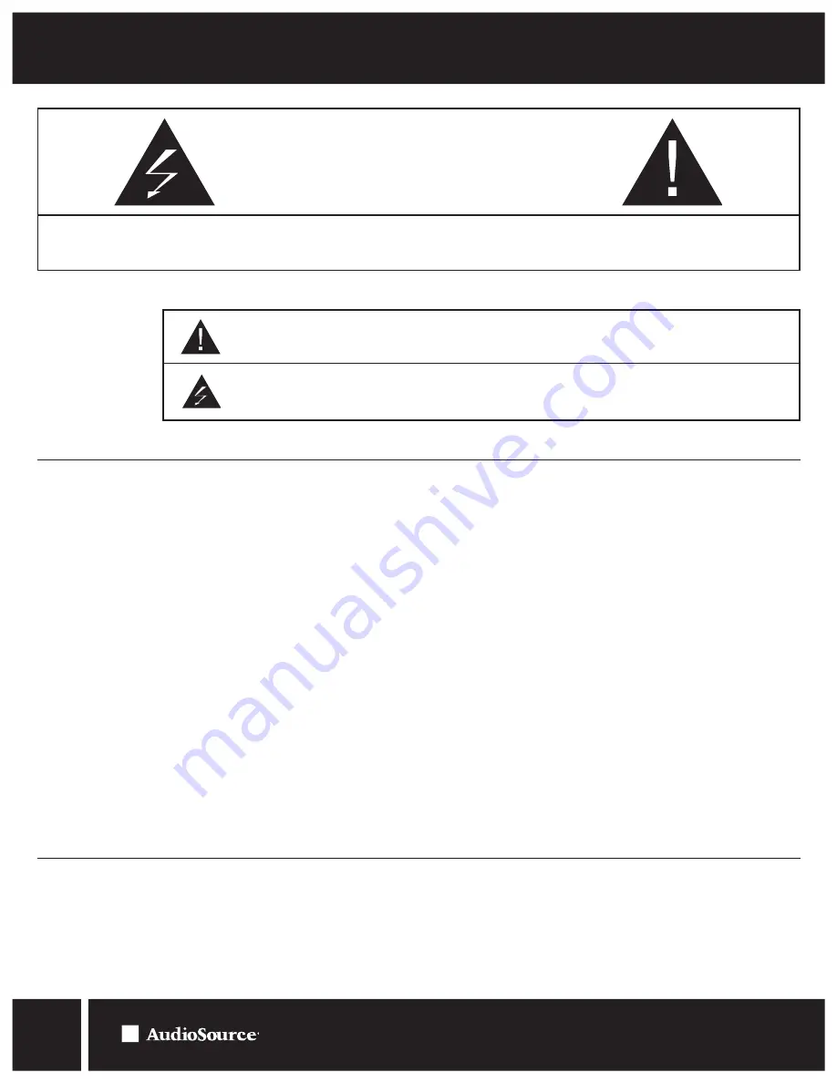 AudioSource AMP 210 Owner'S Manual Download Page 2