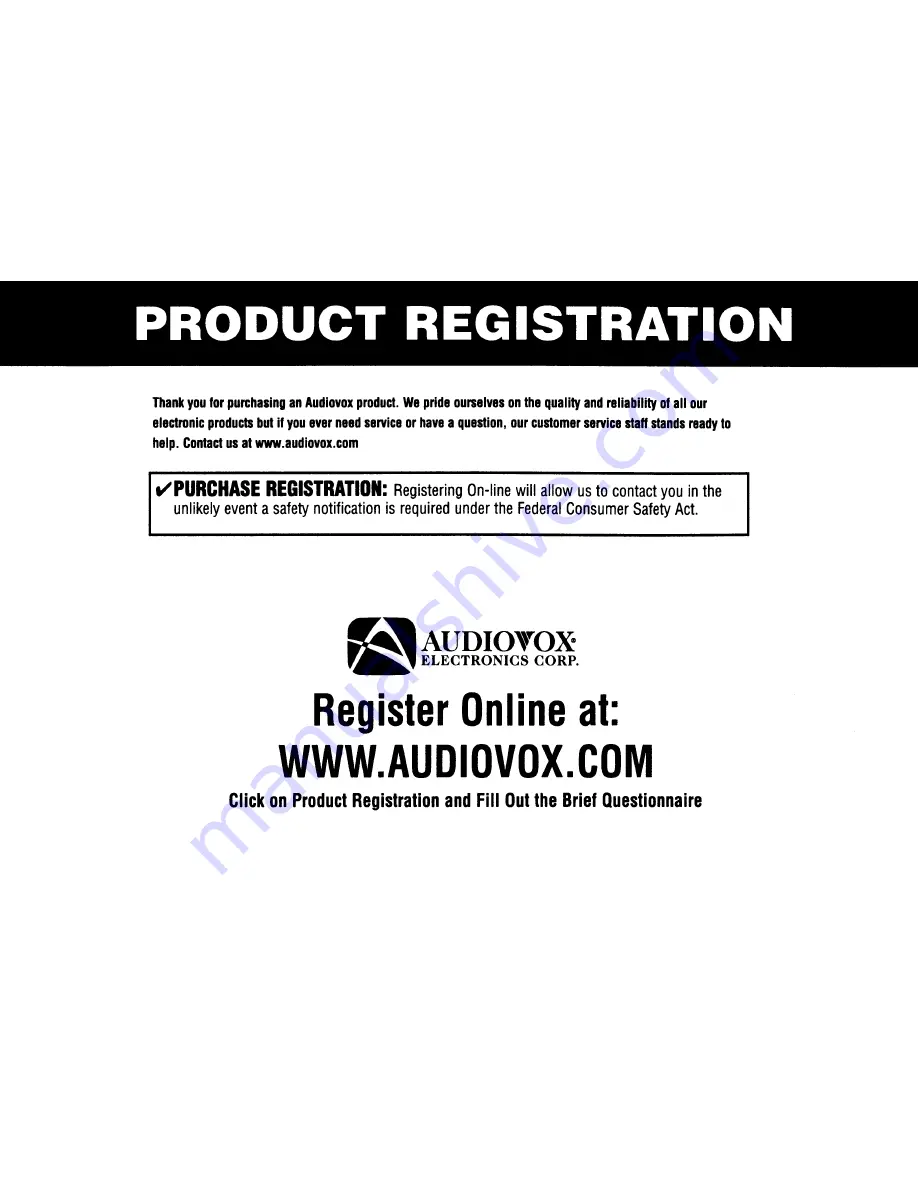 Audiovox Electronics VODI08 Operation Manual Download Page 46