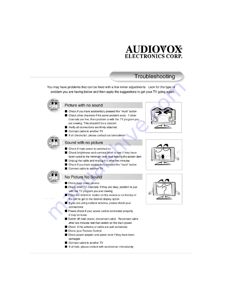 Audiovox 1287081B Owner'S Manual Download Page 36