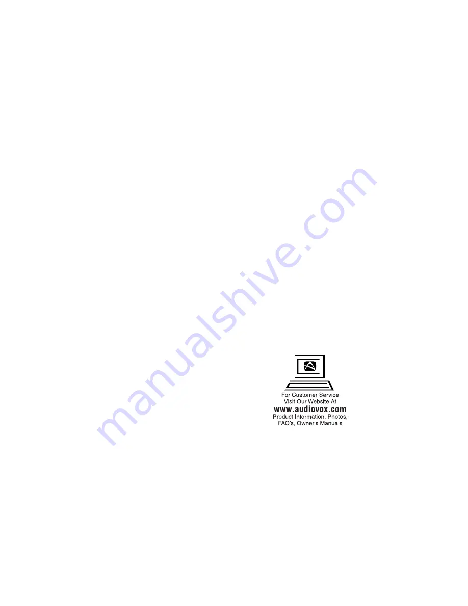 Audiovox 1500XTM Owner'S Manual Download Page 32