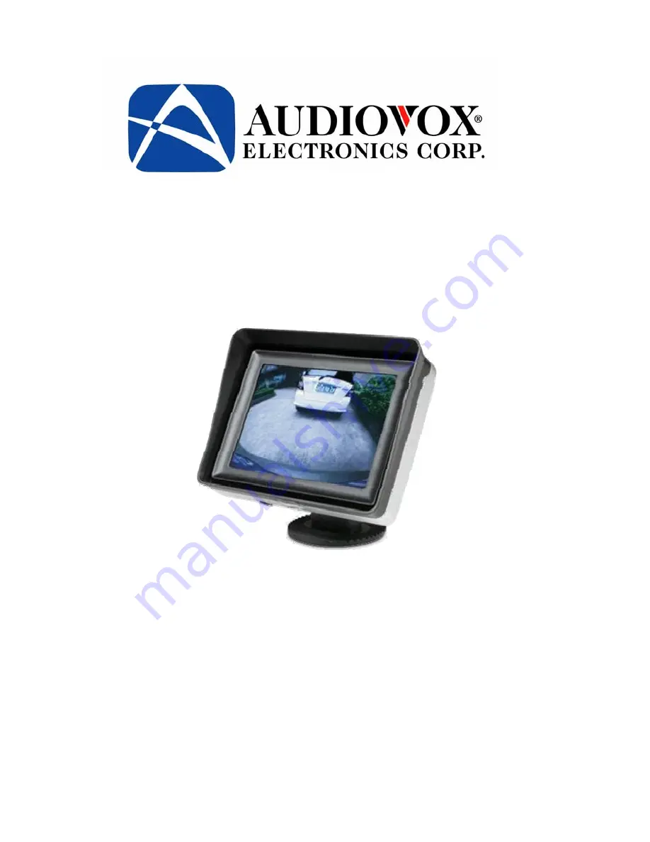 Audiovox ACAM350 Installation & User Manual Download Page 1