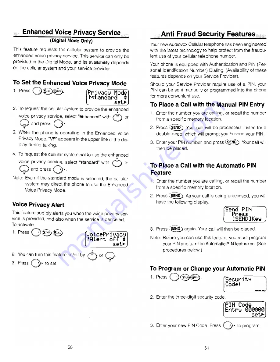 Audiovox CDM-3000 Owner Operating Instructions Download Page 26