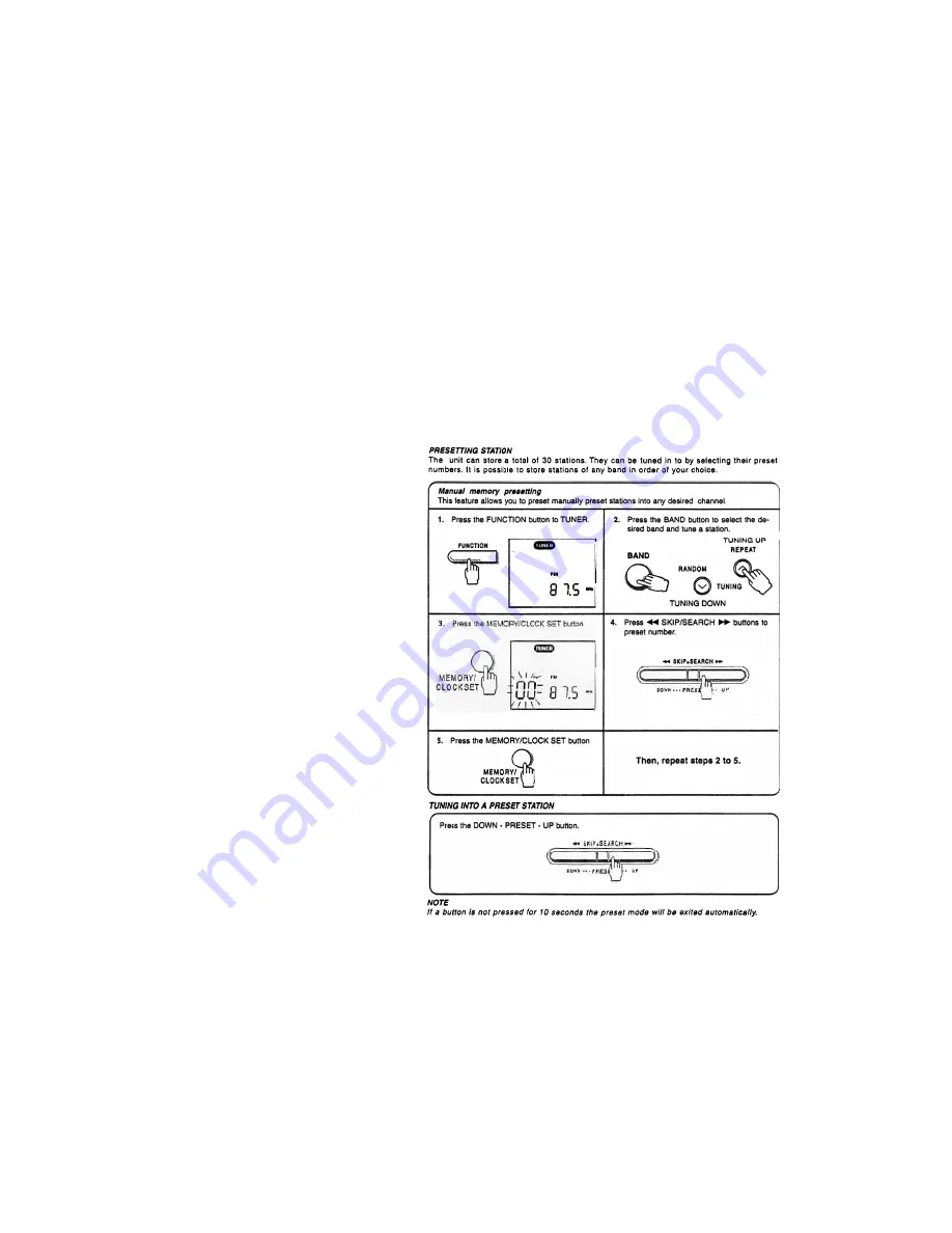 Audiovox CE502 Operating Instructions Manual Download Page 13