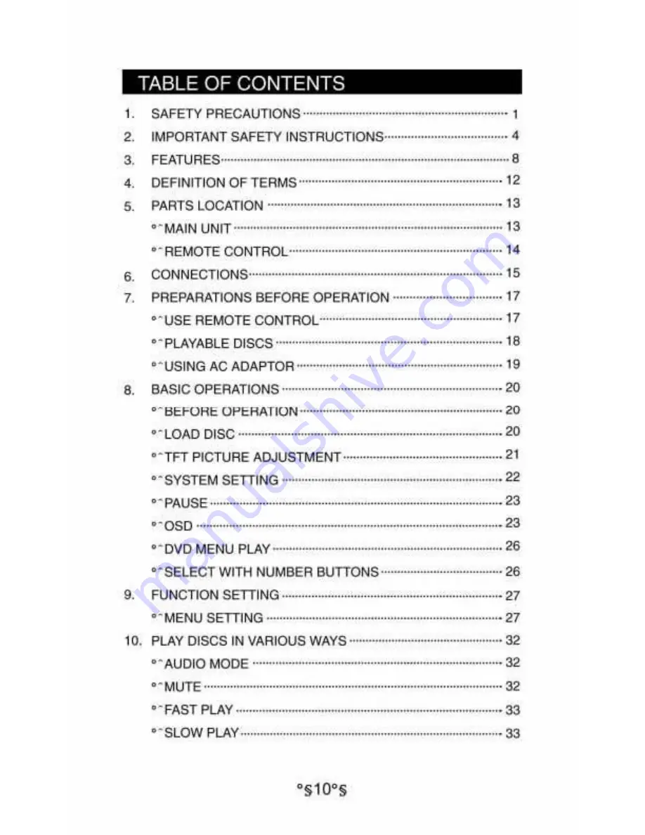 Audiovox D1530 User Manual Download Page 11