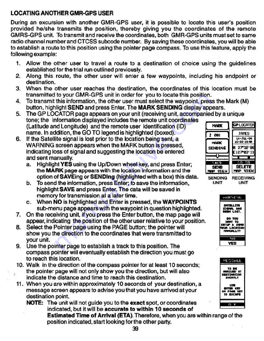 Audiovox GMR-GPS Owner'S Manual Download Page 39