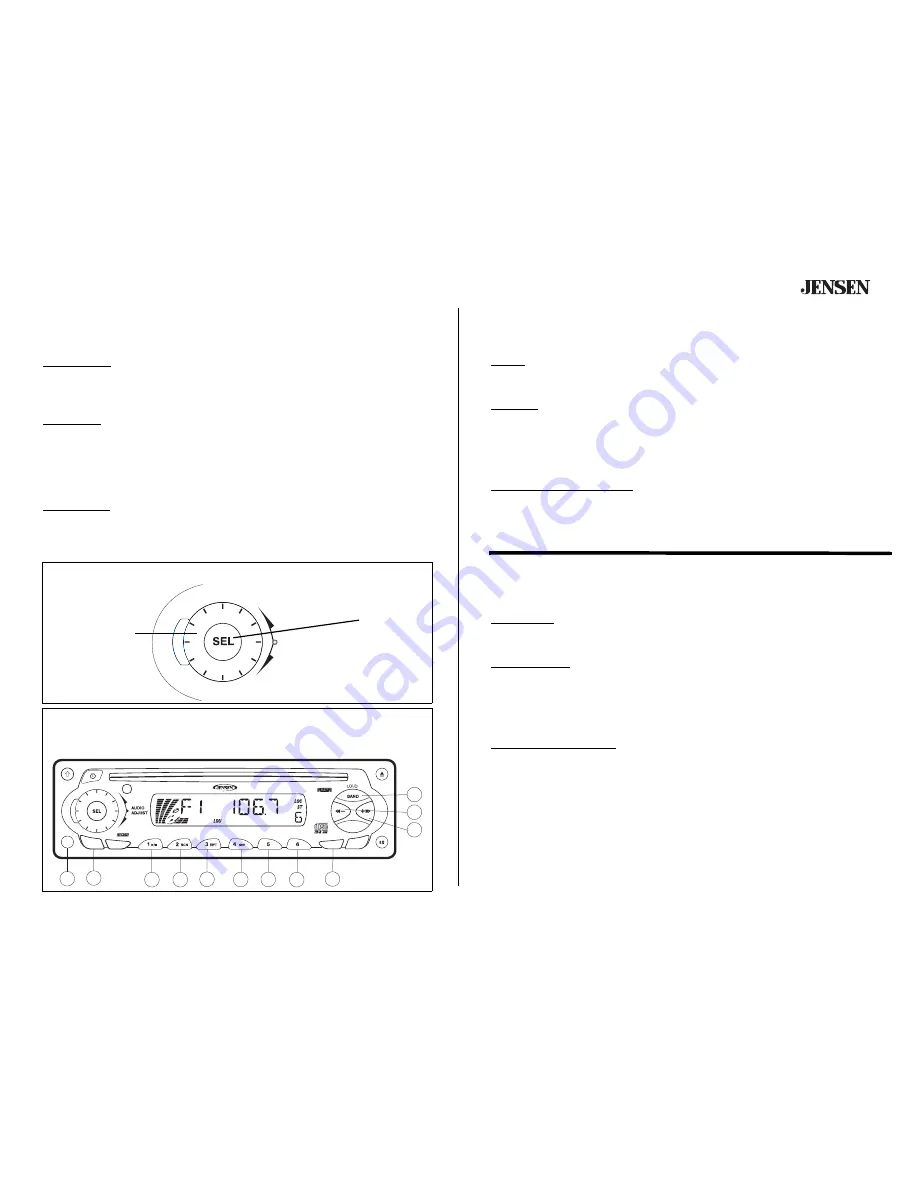 Audiovox Jensen CD3720 Owner'S Manual Download Page 9