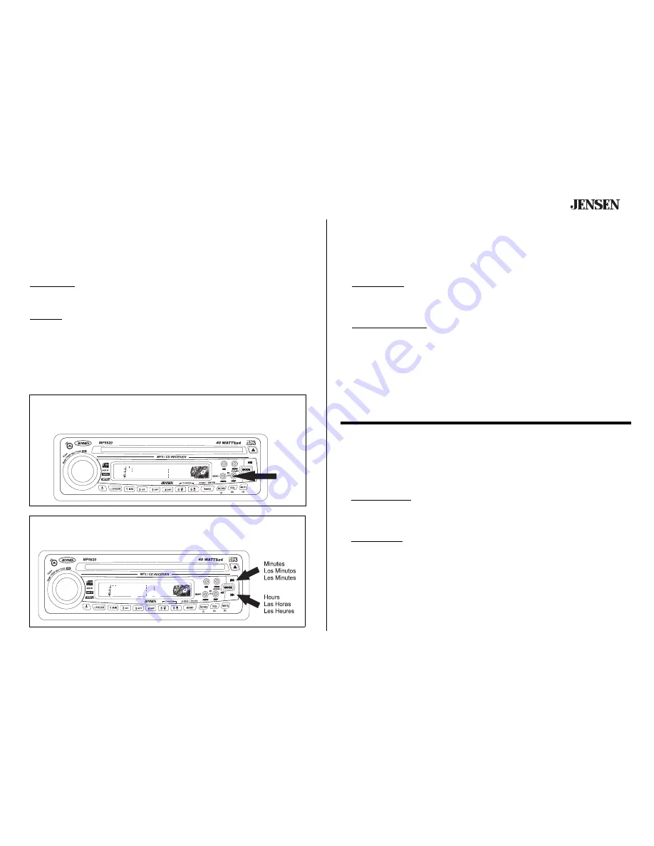 Audiovox Jensen MP5620 Owner'S Manual Download Page 11