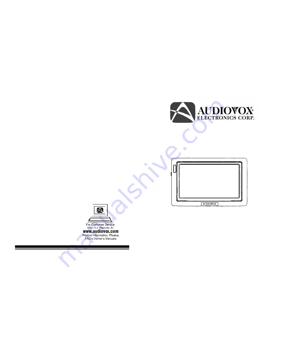 Audiovox LCM45NB - LCM 45NB - LCD Monitor Installation Manual Download Page 1