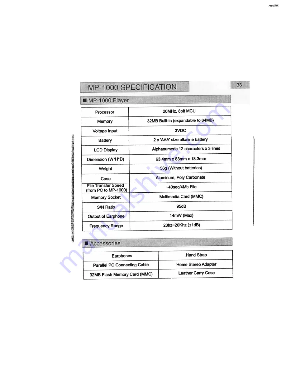 Audiovox MPDJ MP-1000 Owner'S Manual Download Page 40