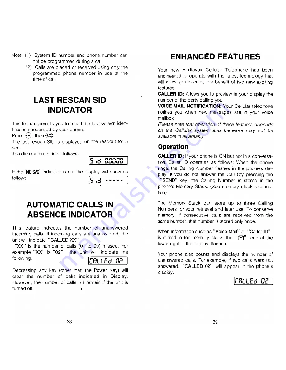 Audiovox MVX-440 Owner Operating Instructions Download Page 20