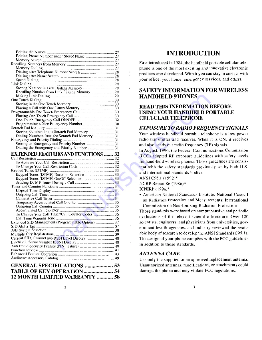 Audiovox MVX-650 Operating Instructions Manual Download Page 3