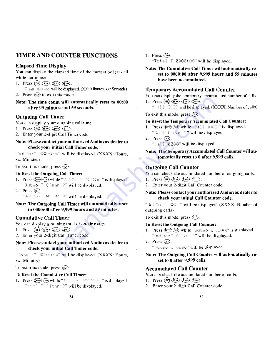 Audiovox MVX-650 Operating Instructions Manual Download Page 19