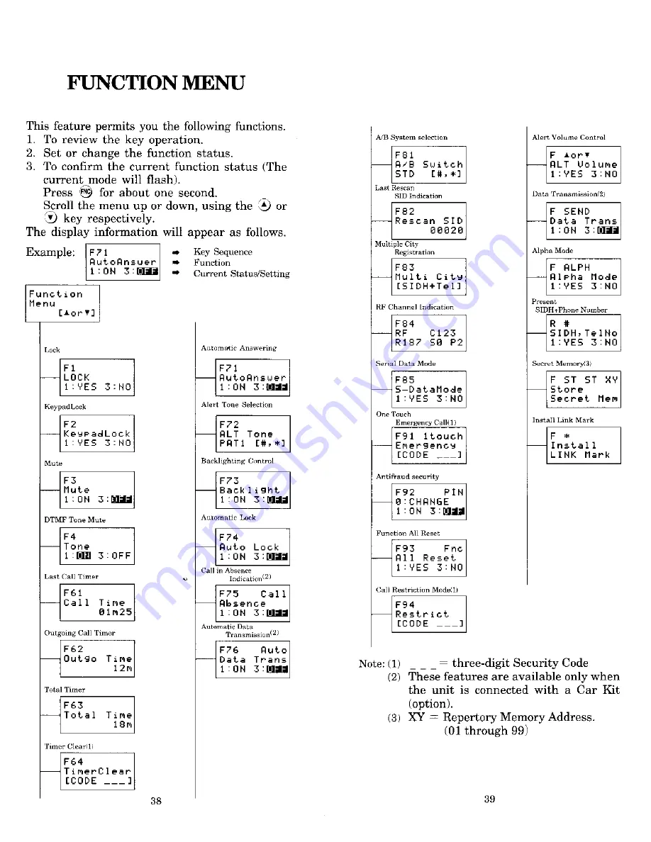 Audiovox MVX-855 Owner Operating Instructions Download Page 20