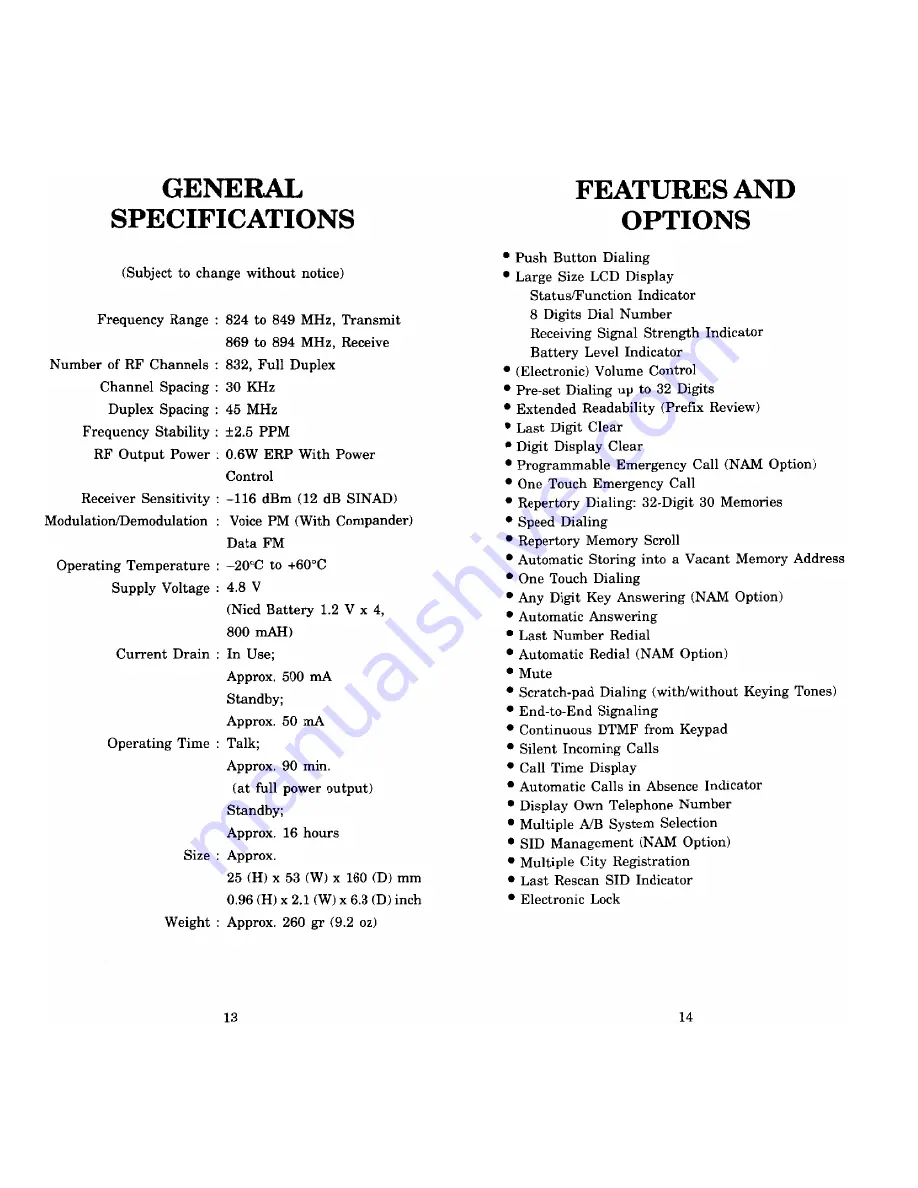 Audiovox Prestige PR-140 Owner Operating Instructions Download Page 8