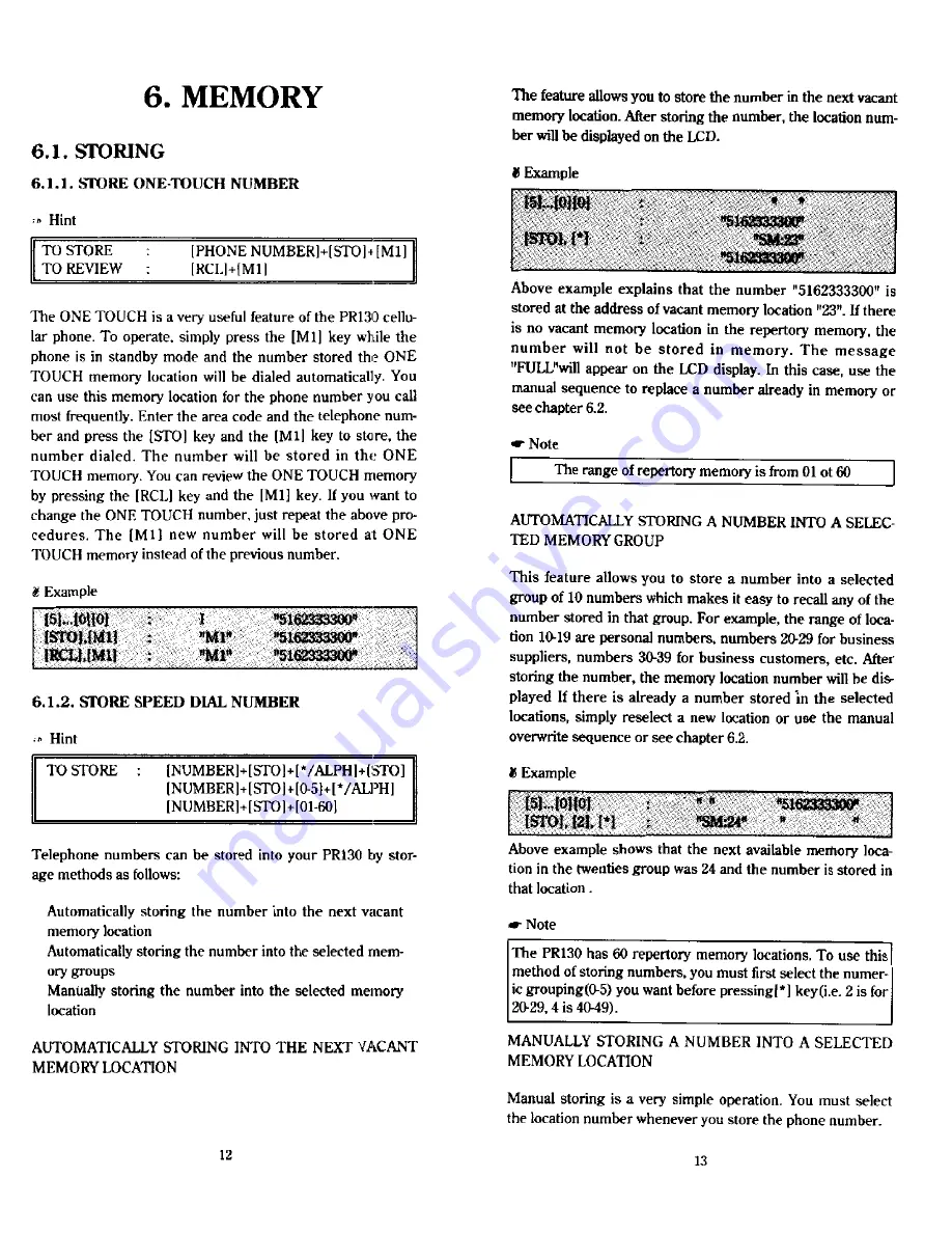 Audiovox Prestige PR130 Owner Operating Instructions Download Page 7