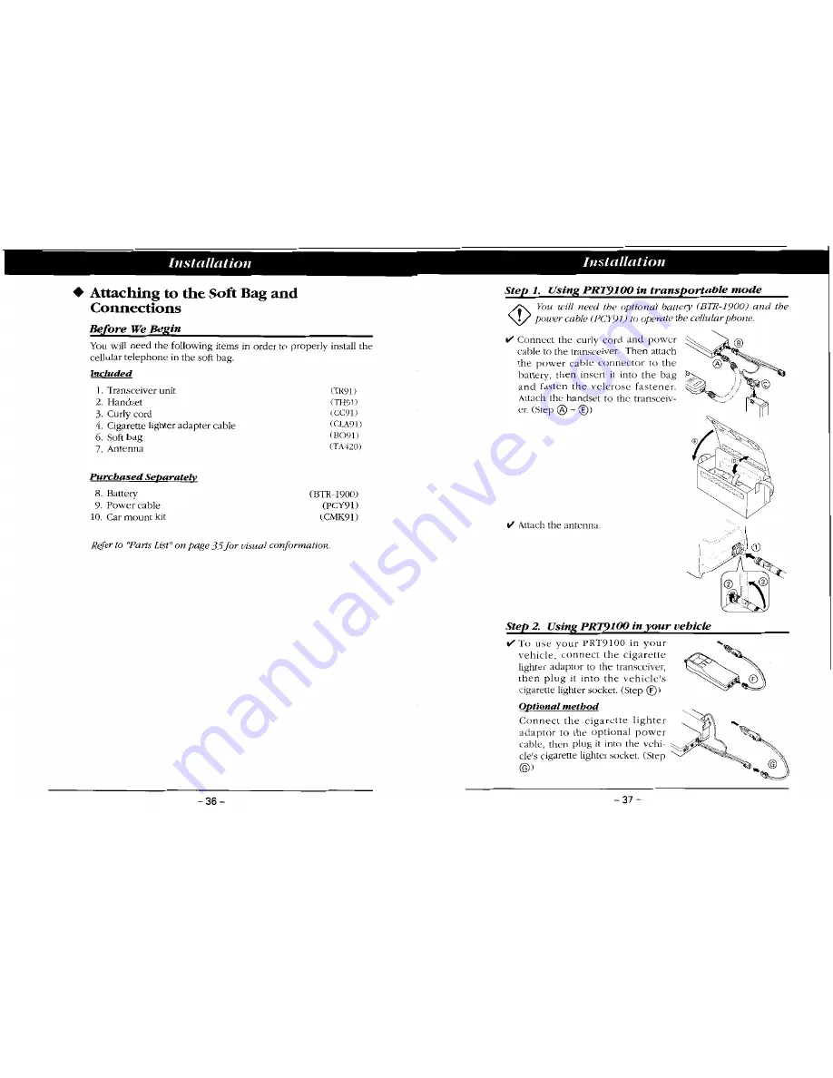 Audiovox PRT9100 Series User Manual Download Page 23