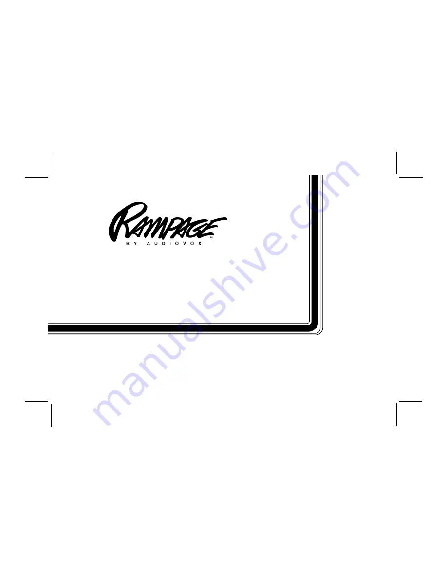 Audiovox Rampage AMP-592C Owner'S Manual Download Page 1