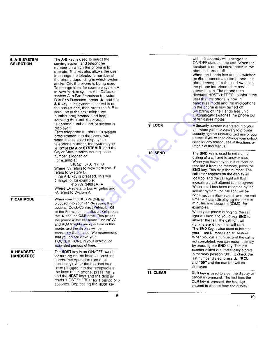 Audiovox Technophone PC200 User Manual Download Page 6