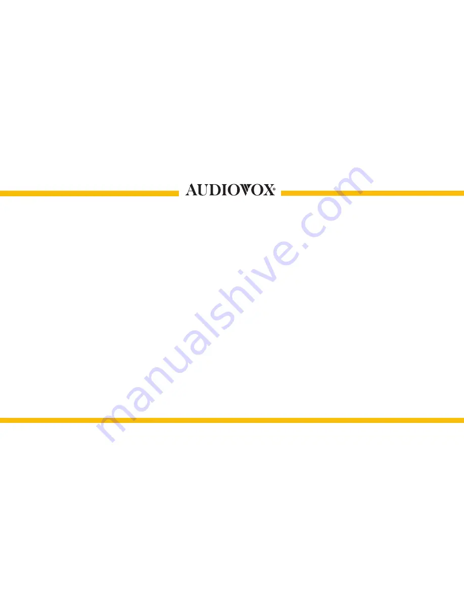 Audiovox UniStreamONE Installation Manual Download Page 22