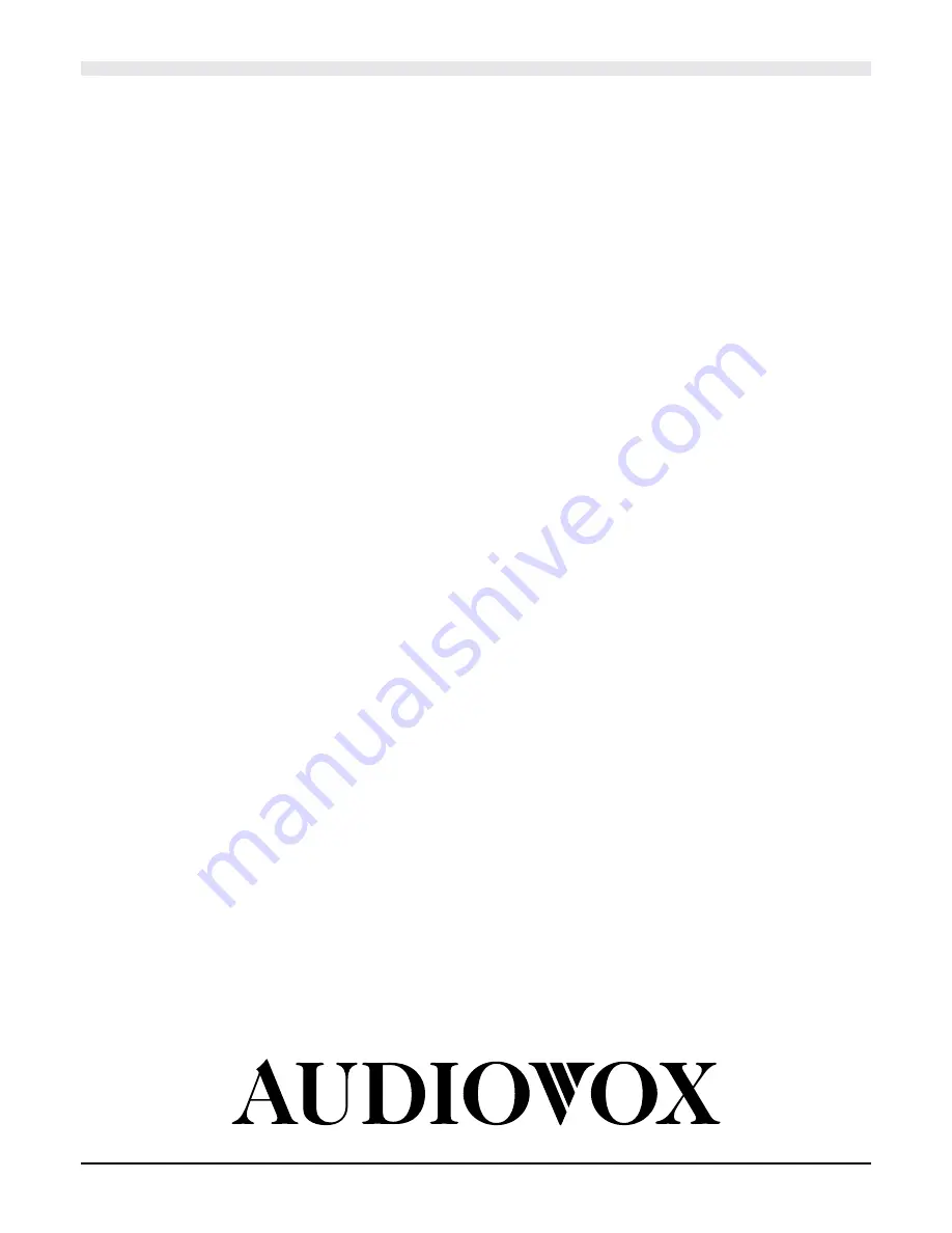 Audiovox VME 9415 Installation Manual Download Page 1