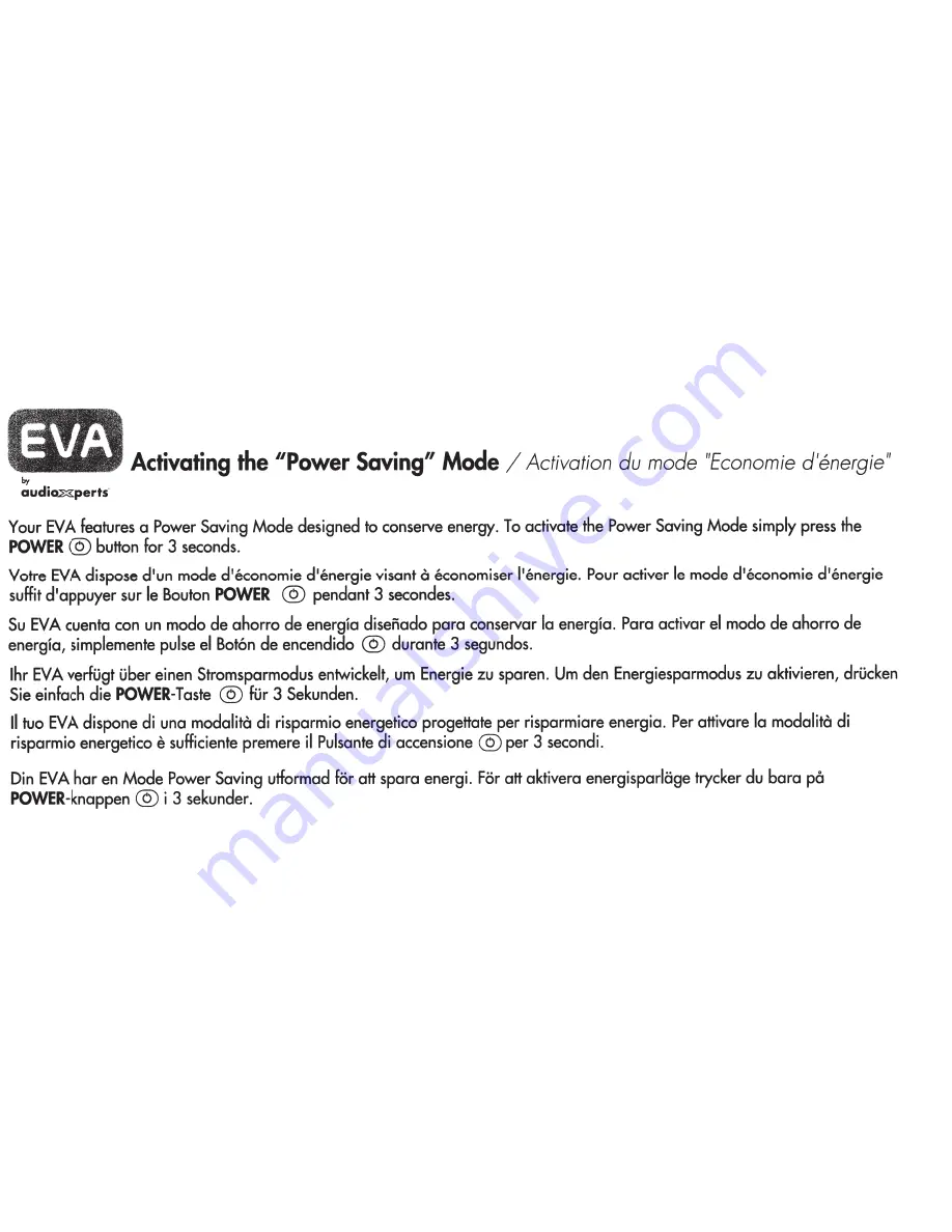 AudioXperts EVA SCR300 Instruction Manual Download Page 11