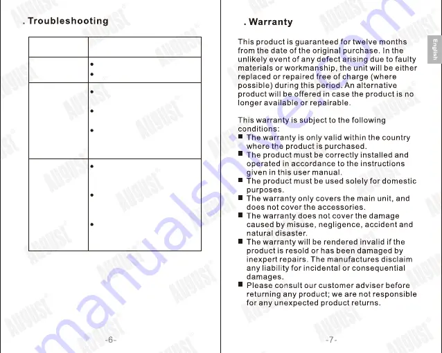 August MR270-HD User Manual Download Page 5