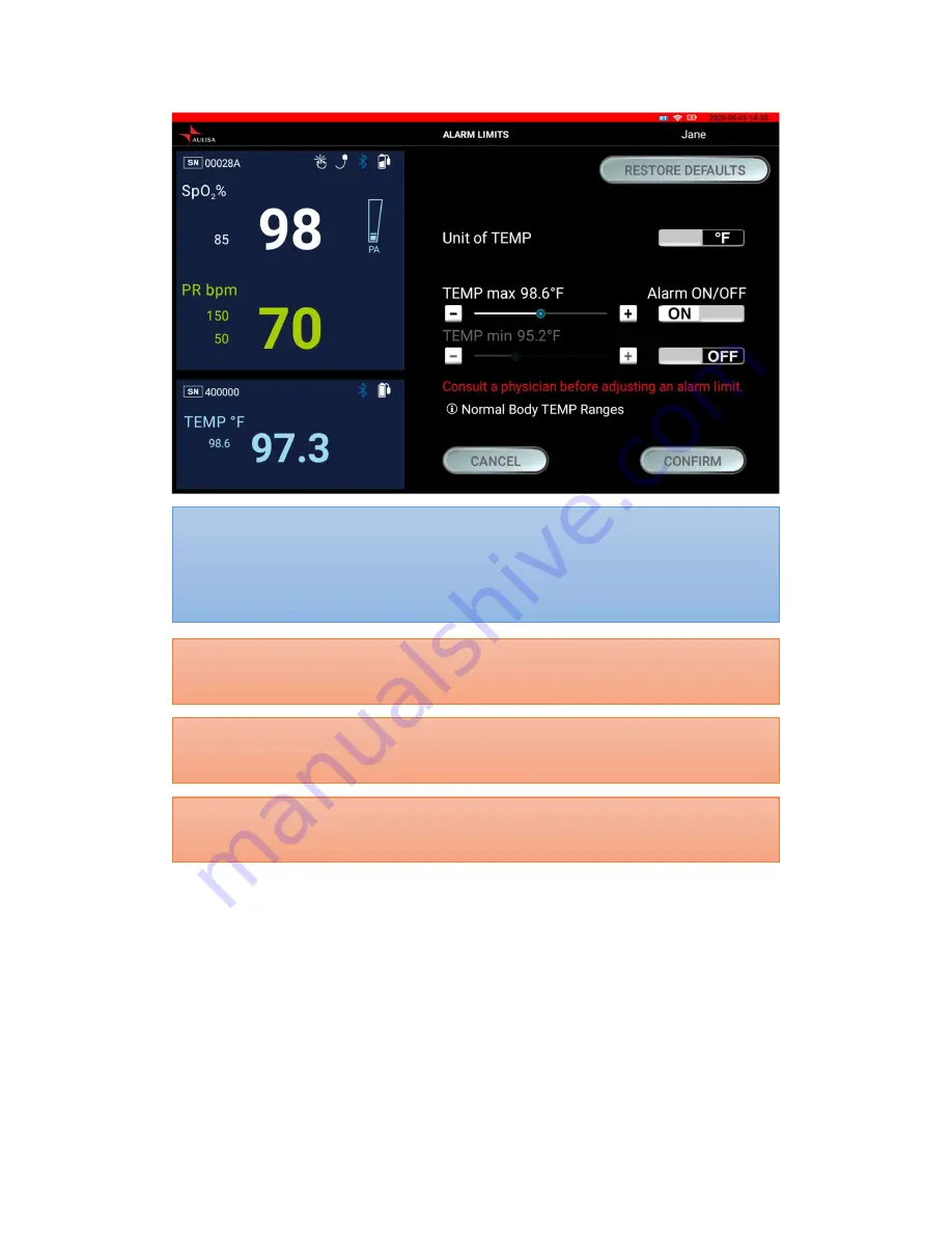 Aulisa Guardian Angel Rx Guardian Angel Rx Lite GA2000 Series Instructions For Use Manual Download Page 41