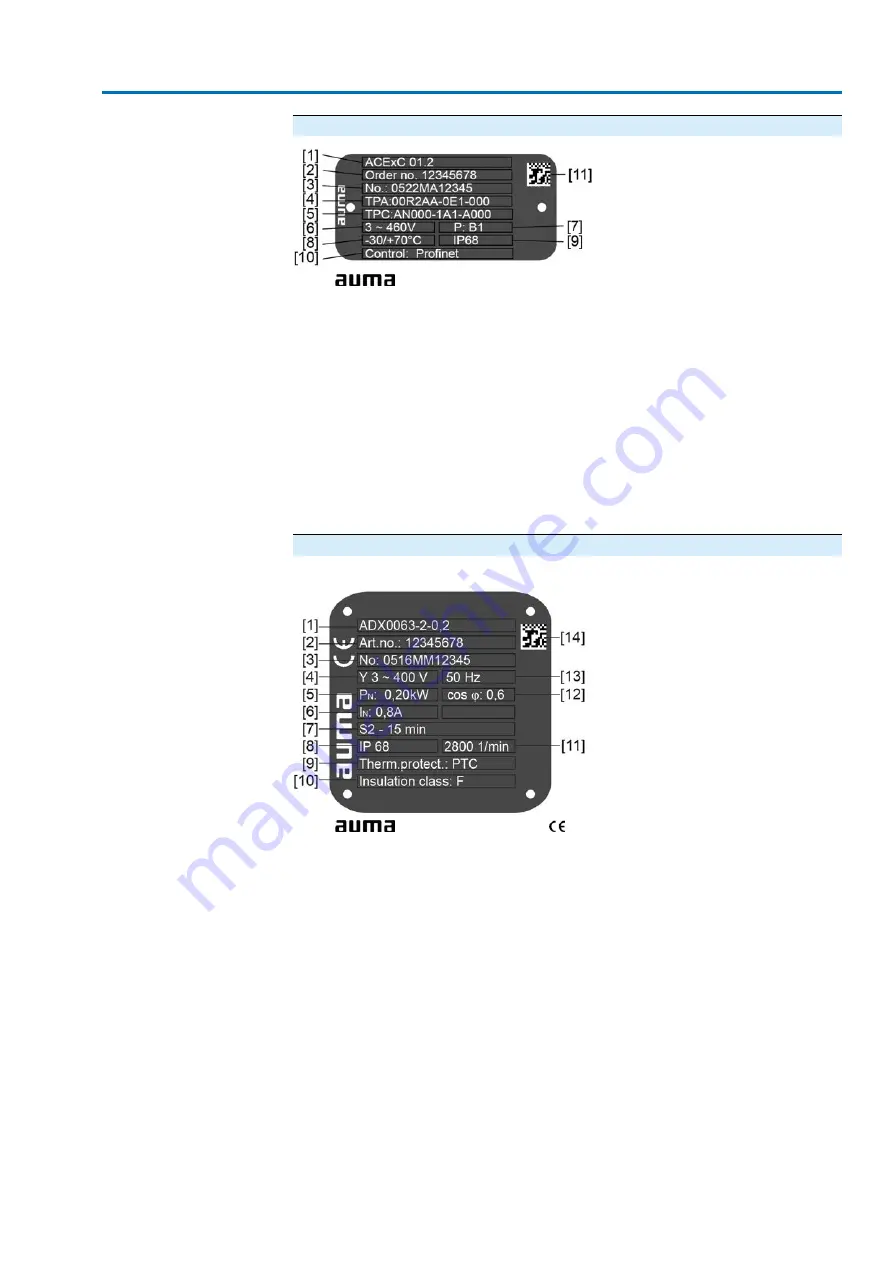 AUMA ACExC 01.2 Intrusive Скачать руководство пользователя страница 11