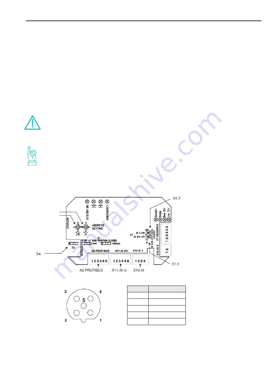 AUMA Profibus PBD 100 Скачать руководство пользователя страница 6