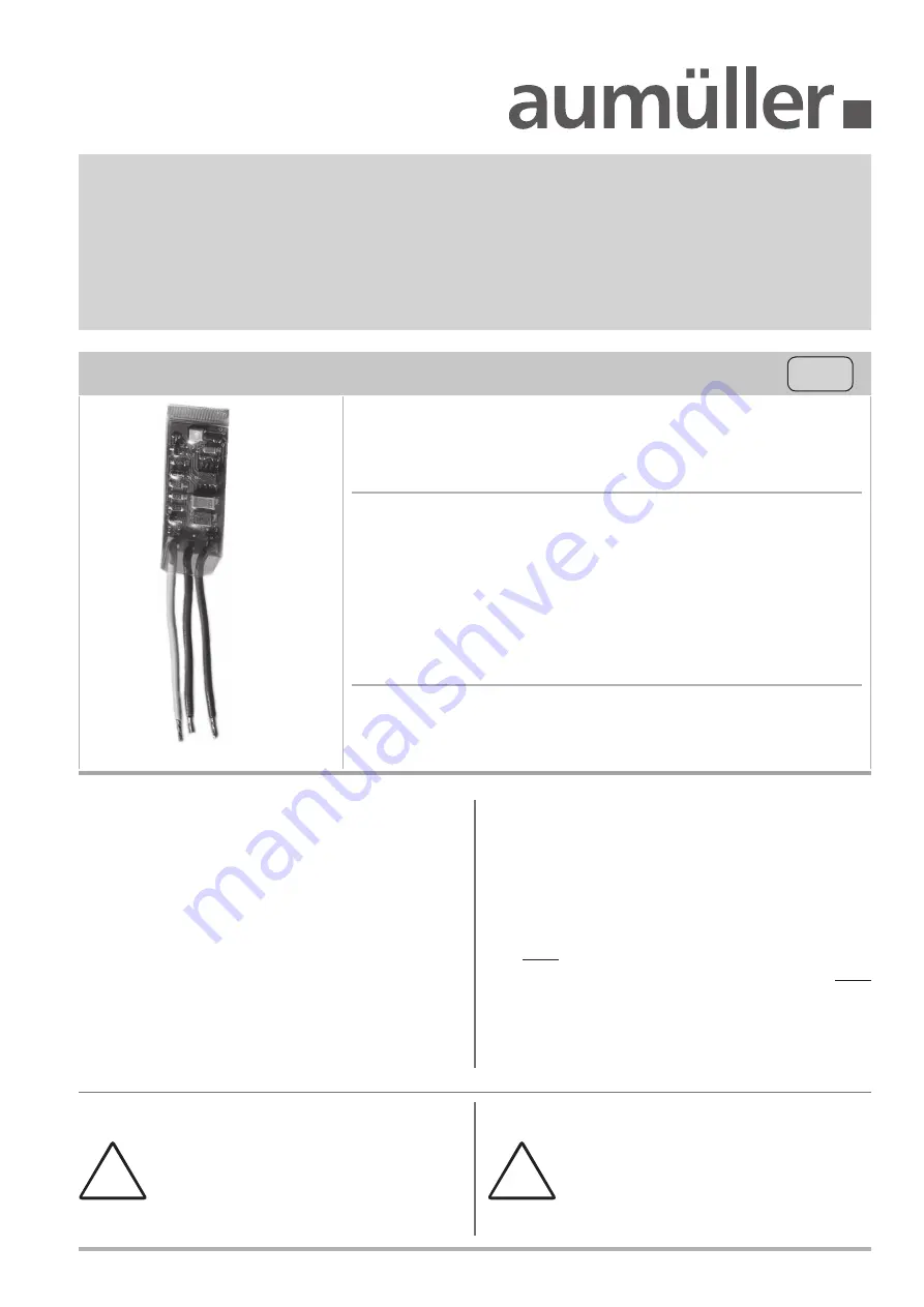 Aumuller M-COM Assembly And Commissioning Instructions Download Page 1