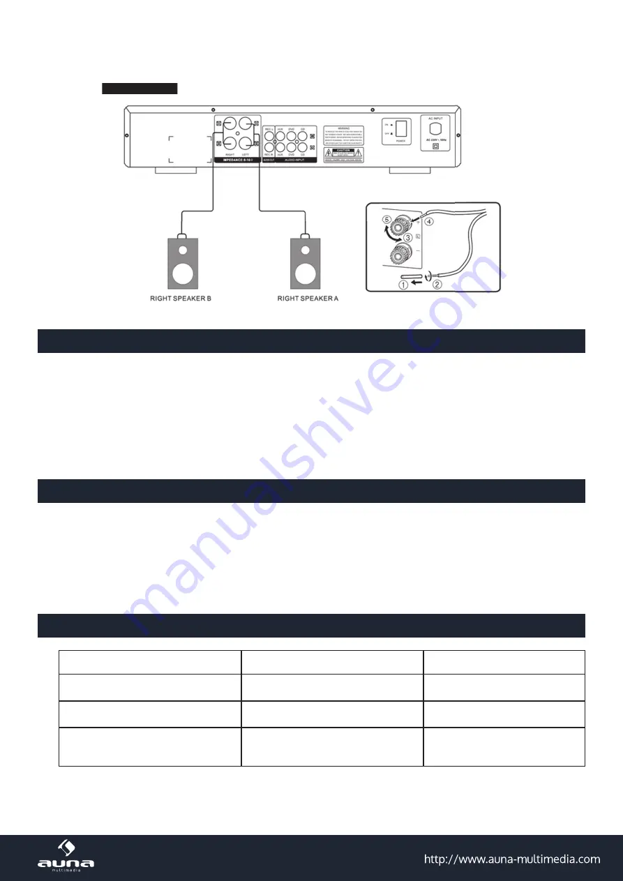 auna 10008978 Manual Download Page 9