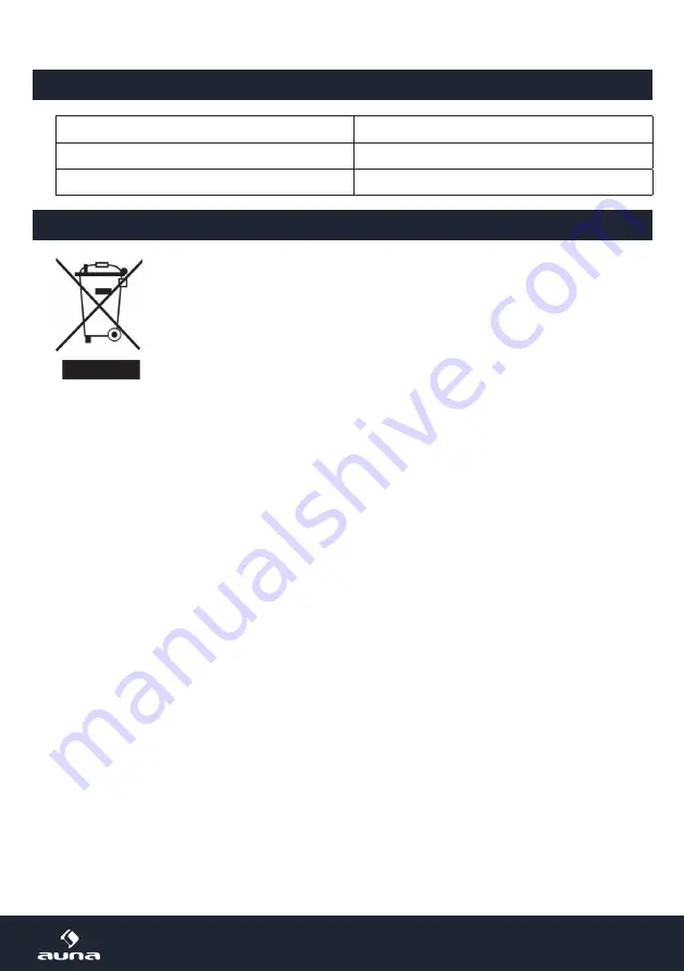 auna 10019466 Instruction Manual Download Page 13