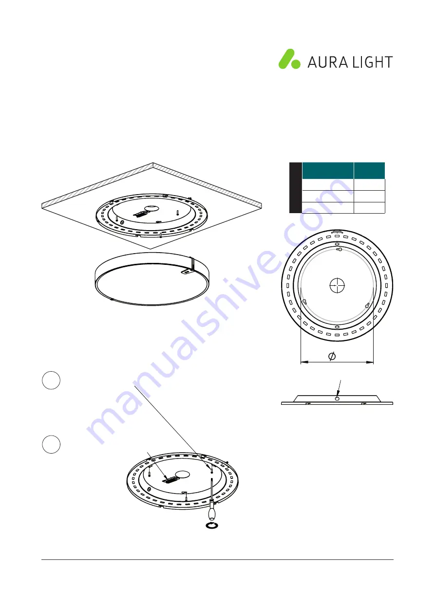 Aura Light Kvill CE Скачать руководство пользователя страница 1