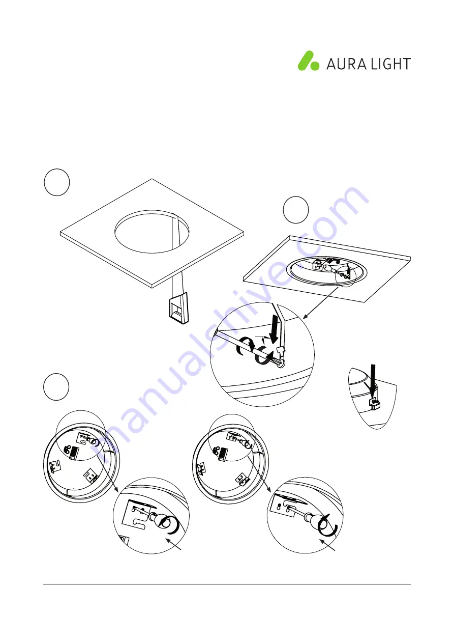 Aura Light Kvill RE Installation Manual Download Page 1