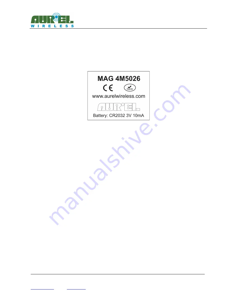 AUREL MAG 4M 5026 User Manual Download Page 7