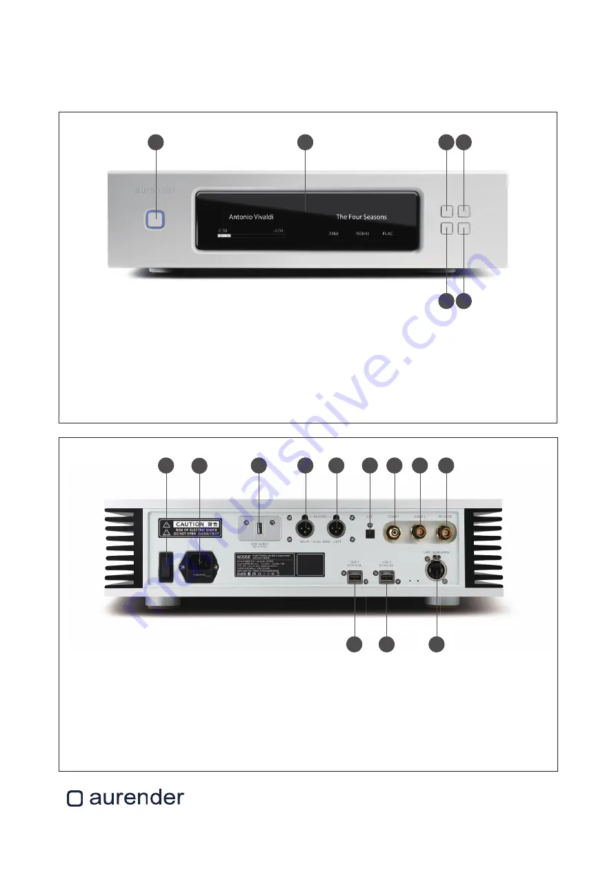 Aurender W20SE Скачать руководство пользователя страница 1