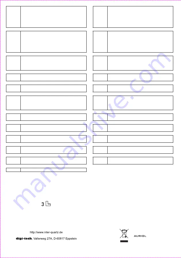 Auriol 2-LD3041 Quick Start Manual Download Page 6