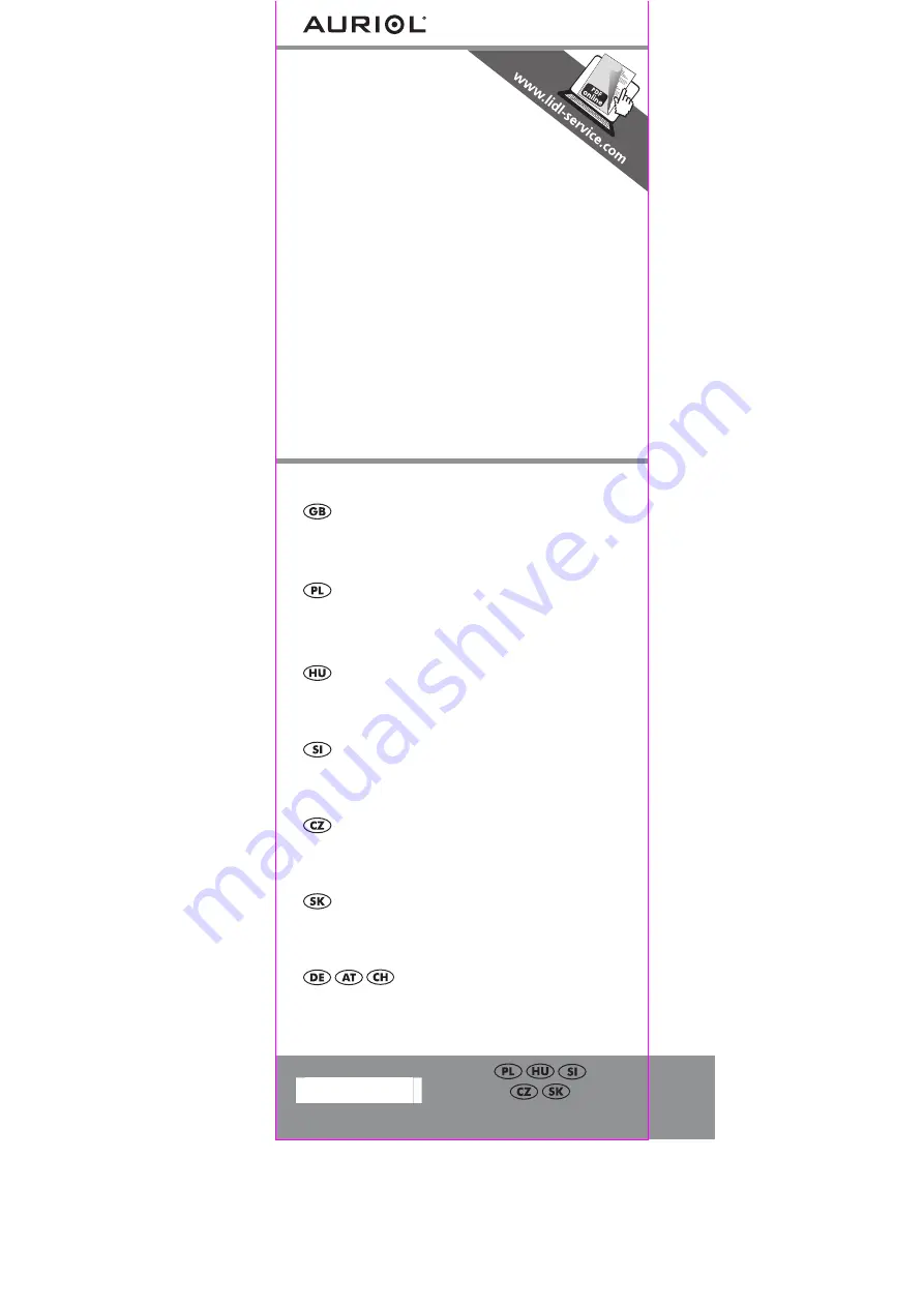 Auriol 87104 Скачать руководство пользователя страница 1
