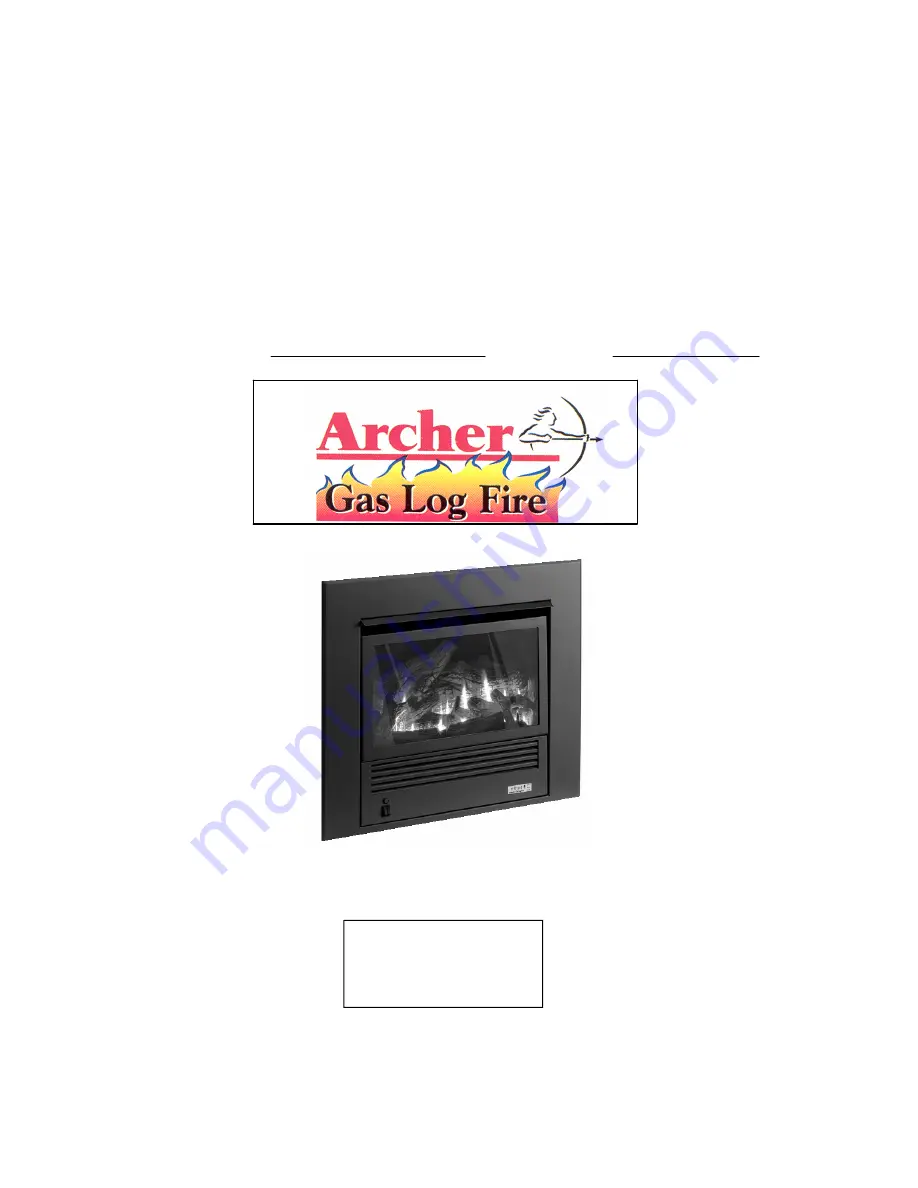 Aurora Archer IS007 Installation & Operating Instructions Manual Download Page 1