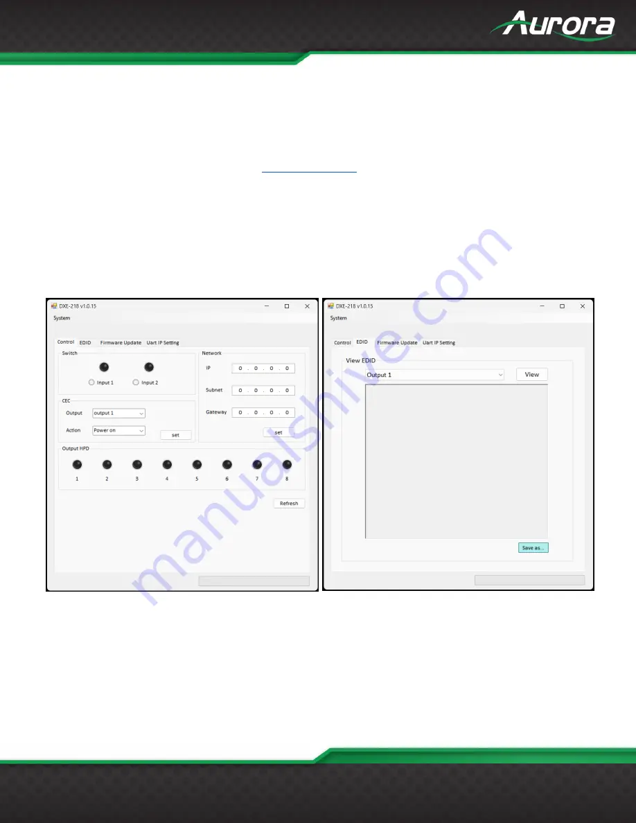 Aurora DXE-218 User Manual Download Page 14