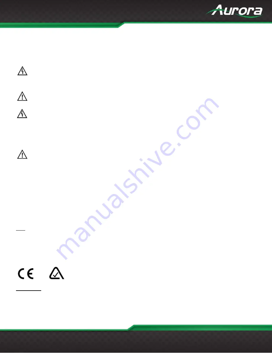 Aurora IPX-TC3A Series User Manual Download Page 2