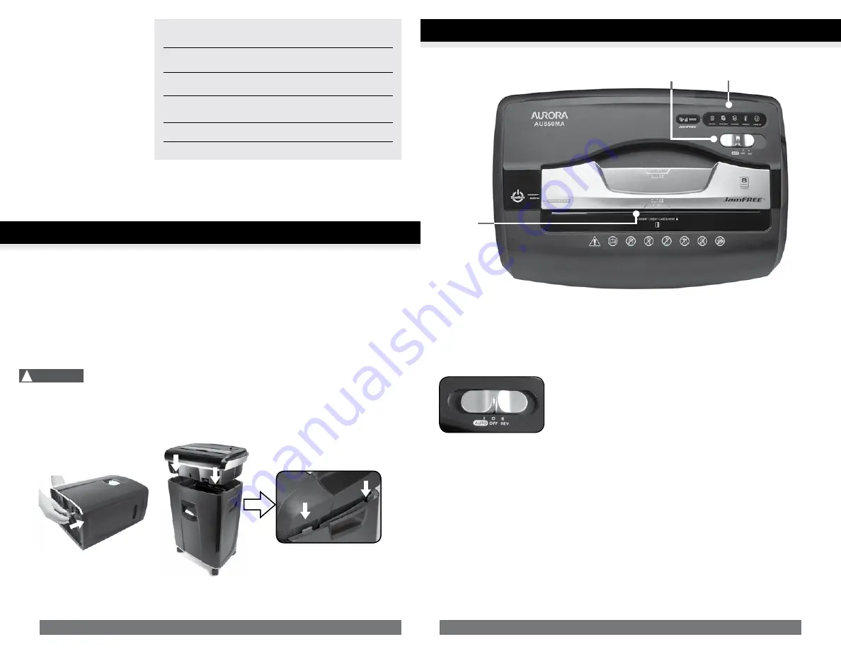 Aurora JamFree AU850MA User Manual Download Page 12