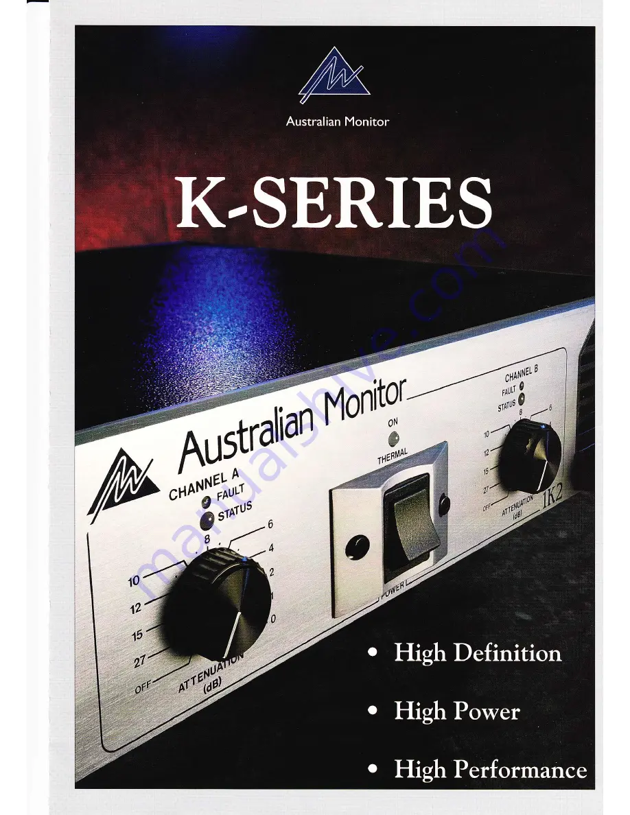 AUSTRALIAN MONITOR 1K2 - Brochure Download Page 1