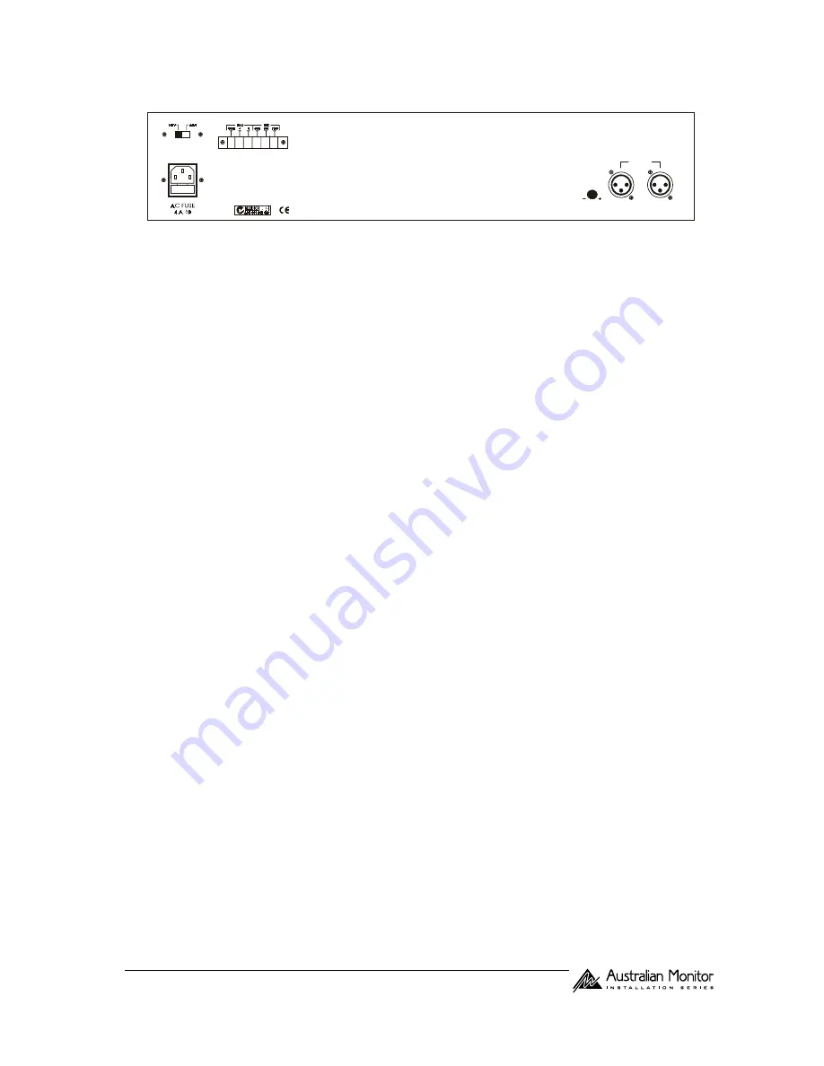 AUSTRALIAN MONITOR ACM120P Скачать руководство пользователя страница 3