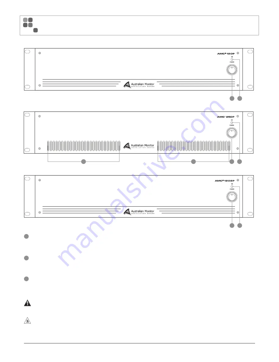 AUSTRALIAN MONITOR AMC+1202P Installation And Operation Manual Download Page 4