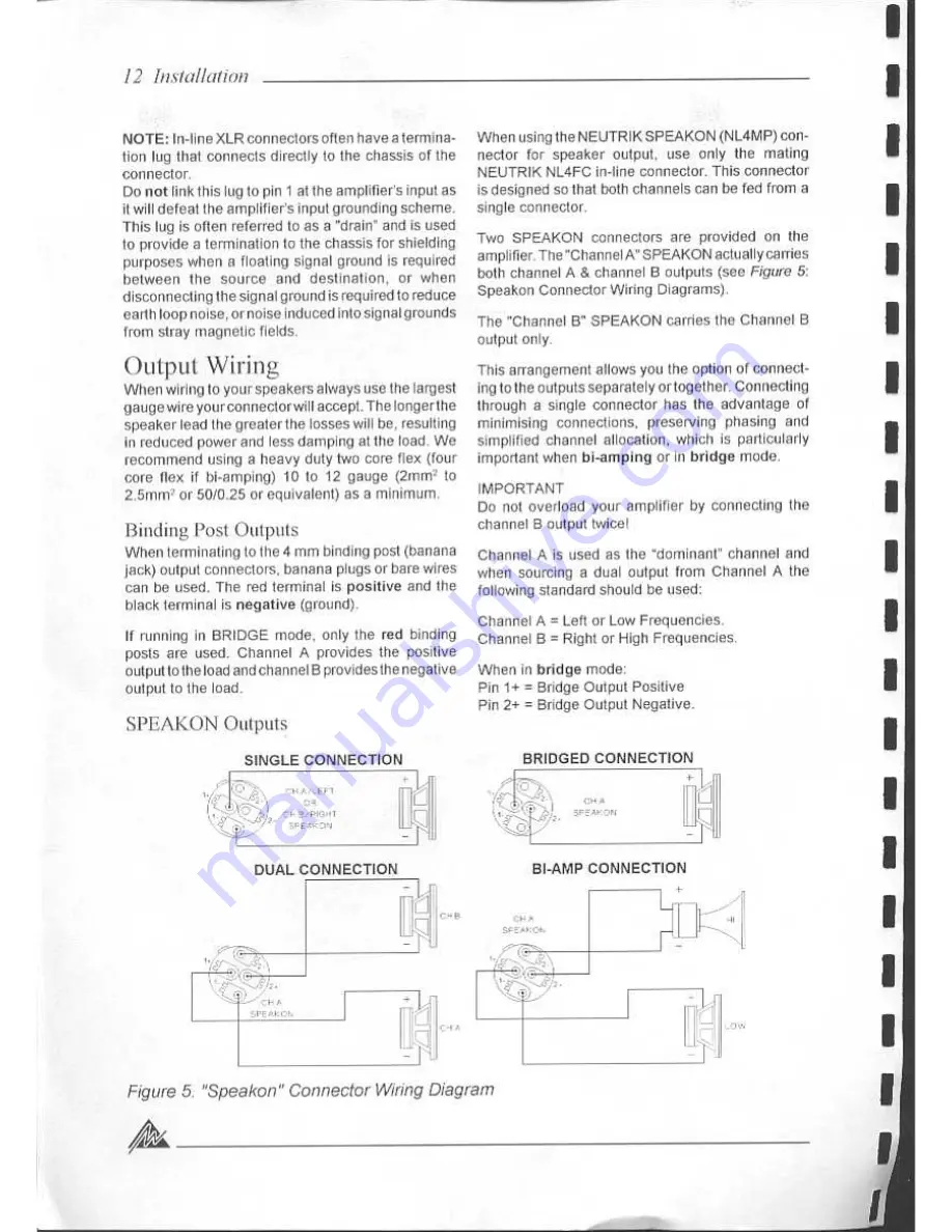 AUSTRALIAN MONITOR PA1500 Operation Manual Download Page 12