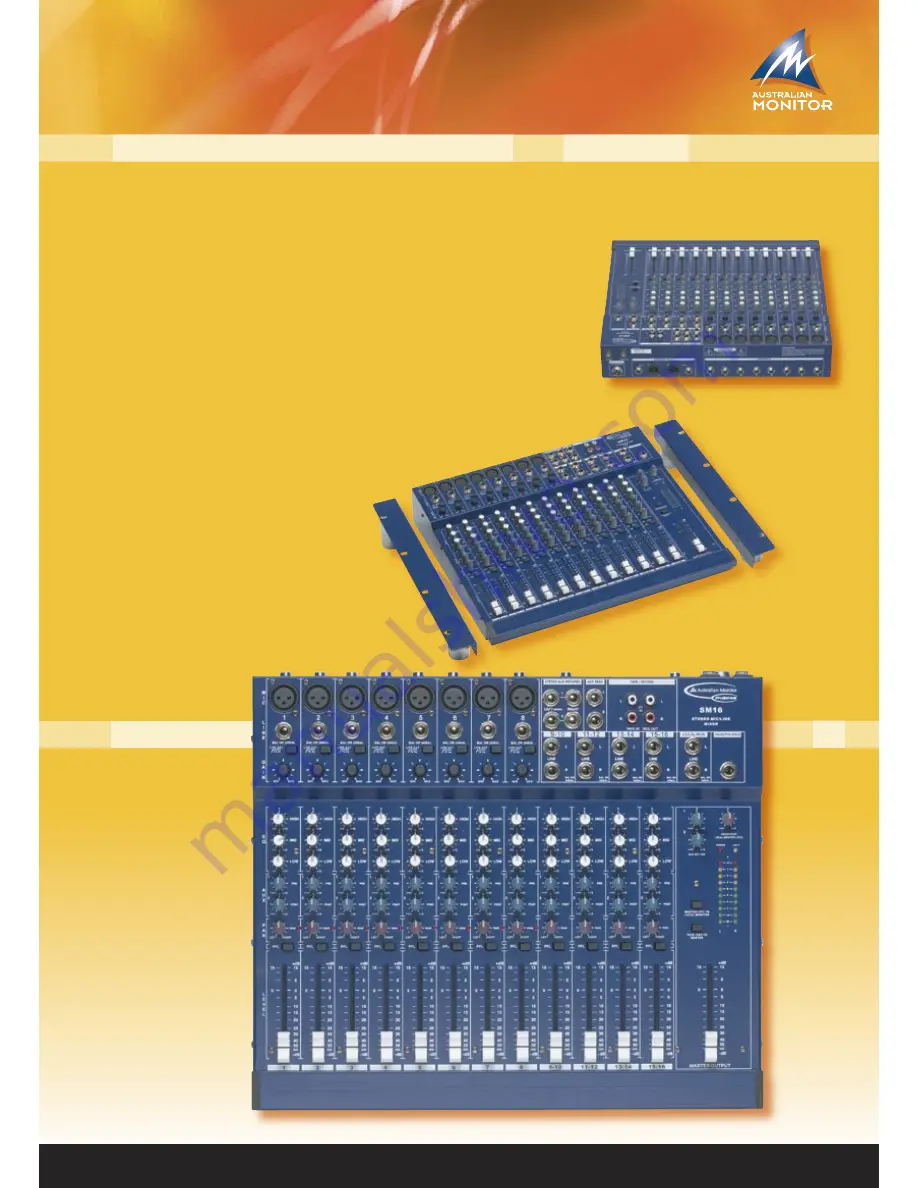 AUSTRALIAN MONITOR SM MIXERS Скачать руководство пользователя страница 3